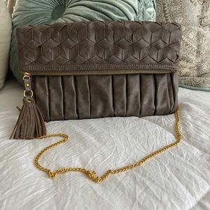 Taupe shoulder bag